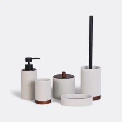Tandenborstelbeker Ribbel wood