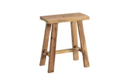Teakhouten krukje 40 cm naturel