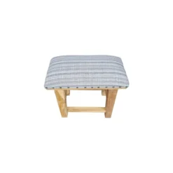 Teakhouten Krukje 40cm - Naturel - Kussen