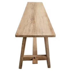 Teakhouten krukje 110 cm naturel