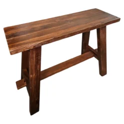 Teakhouten krukje 60 cm walnoot