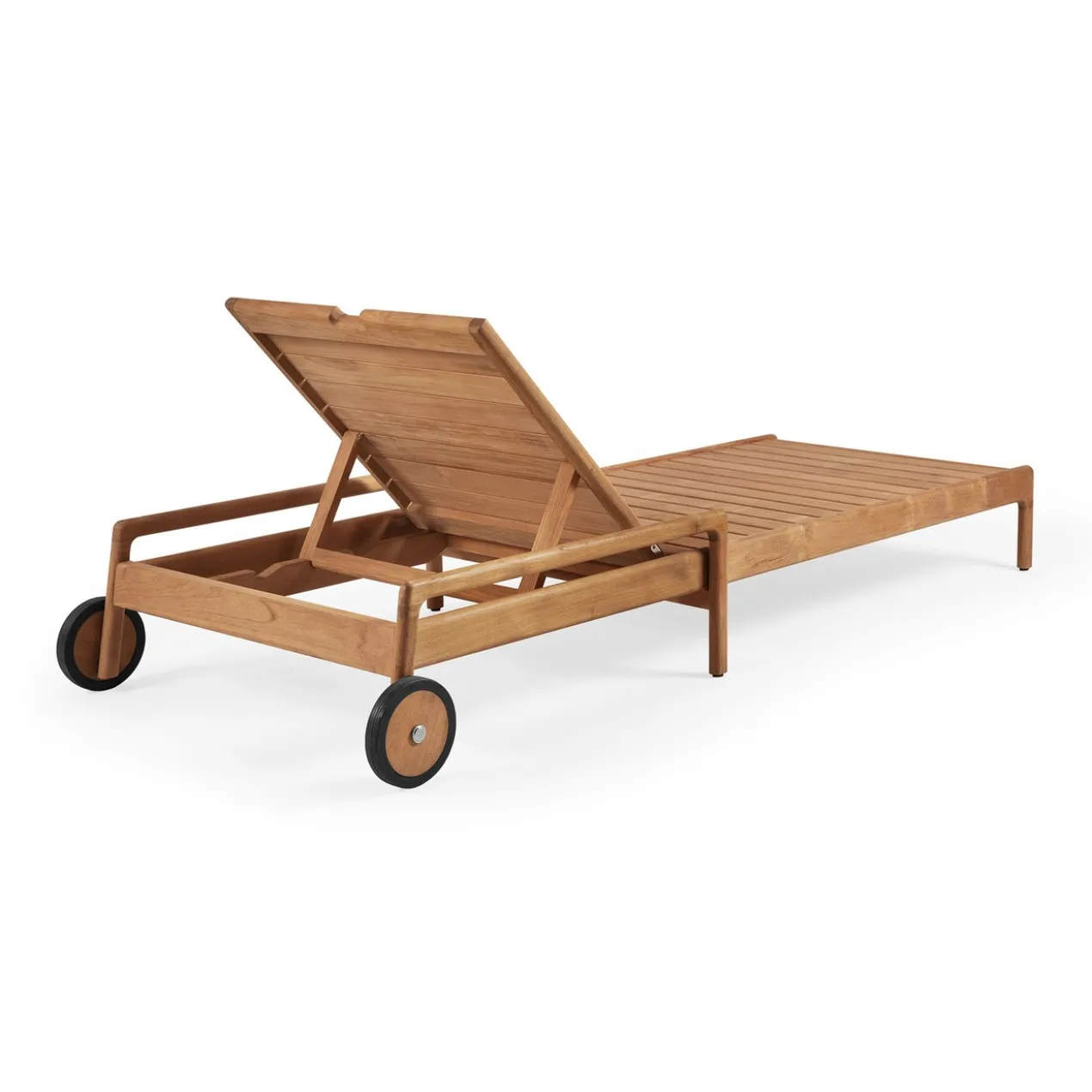 Teak Jack adjustable lounger - outdoor- frame