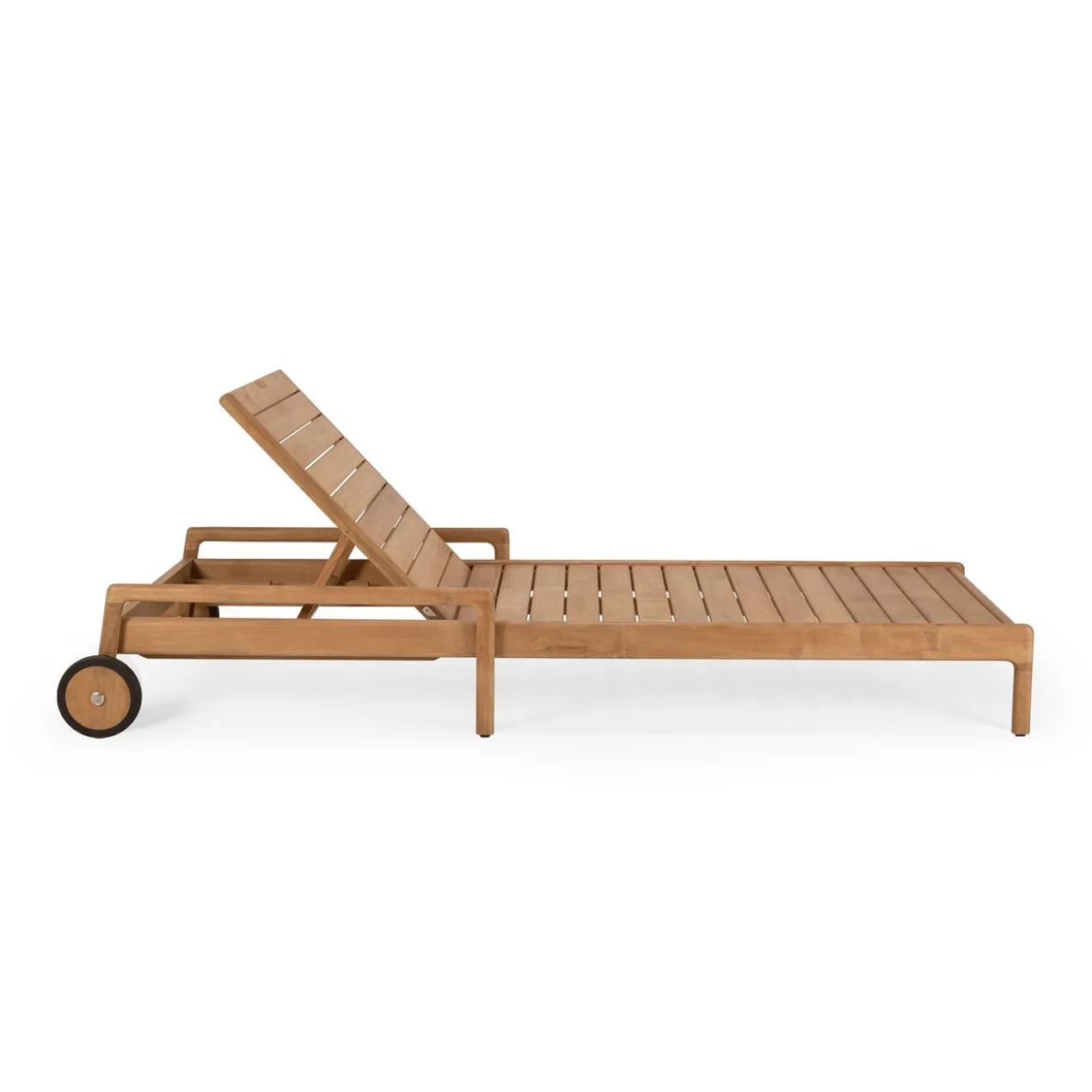 Teak Jack adjustable lounger - outdoor- frame