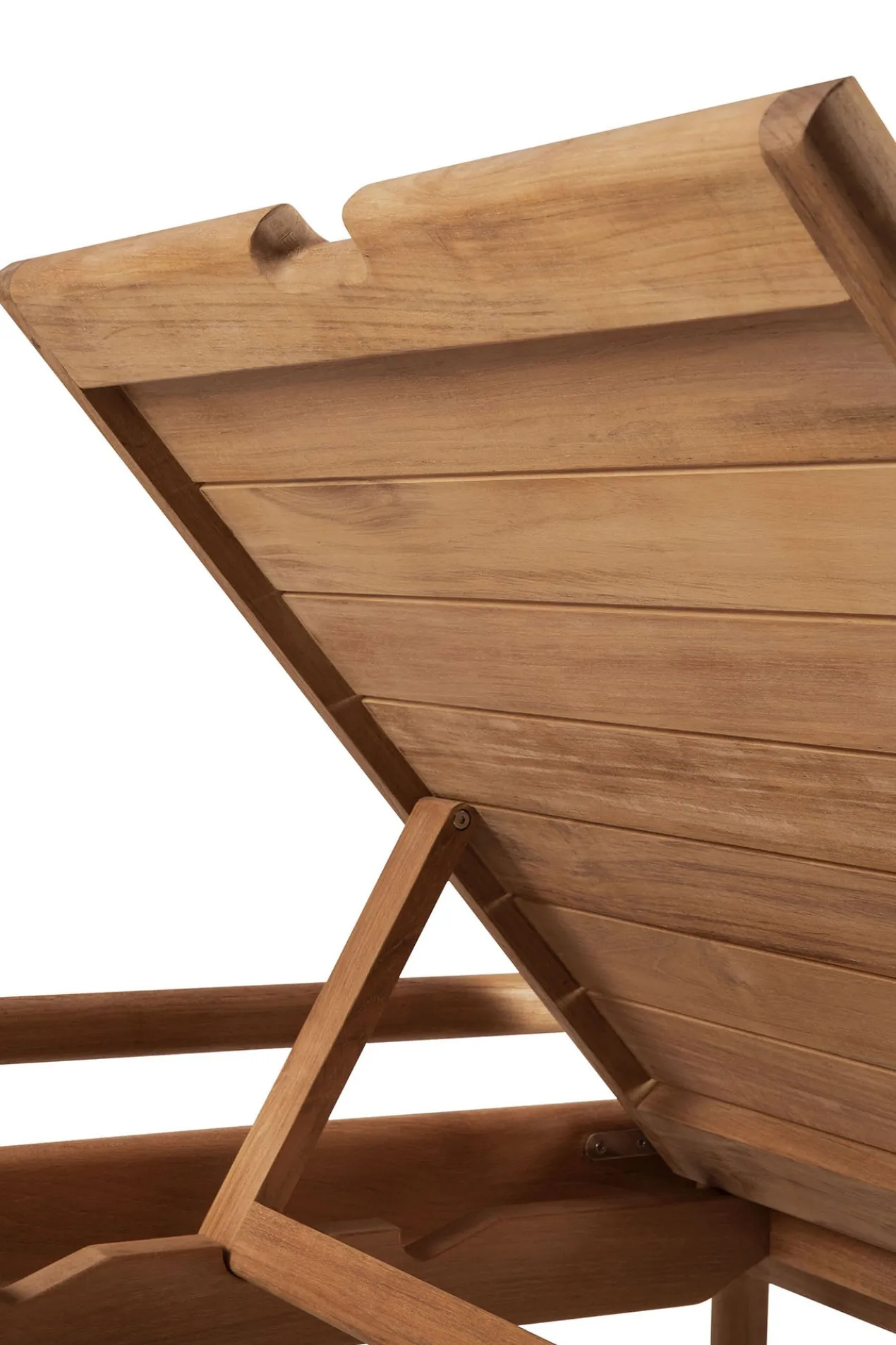 Teak Jack adjustable lounger - outdoor- frame