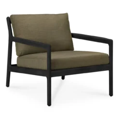 Teak Jack lounge chair - outdoor -- zwart - green