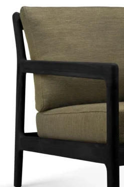 Teak Jack lounge chair - outdoor -- zwart - green