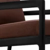 Teak Jack lounge chair - outdoor -- zwart - burgundy