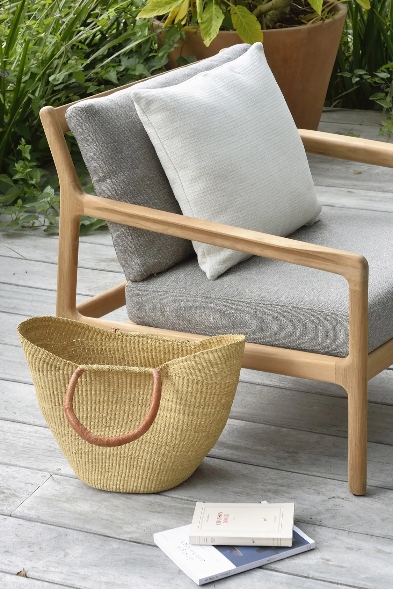 Teak Jack lounge chair - outdoor - naturel