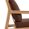 Teak Jack lounge chair - outdoor - burgundy