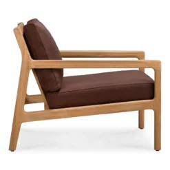 Teak Jack lounge chair - outdoor - burgundy