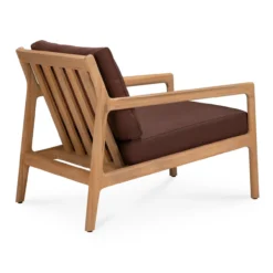 Teak Jack lounge chair - outdoor - burgundy