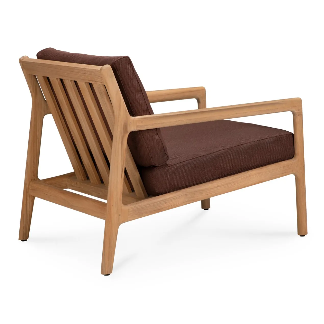 Teak Jack lounge chair - outdoor - burgundy
