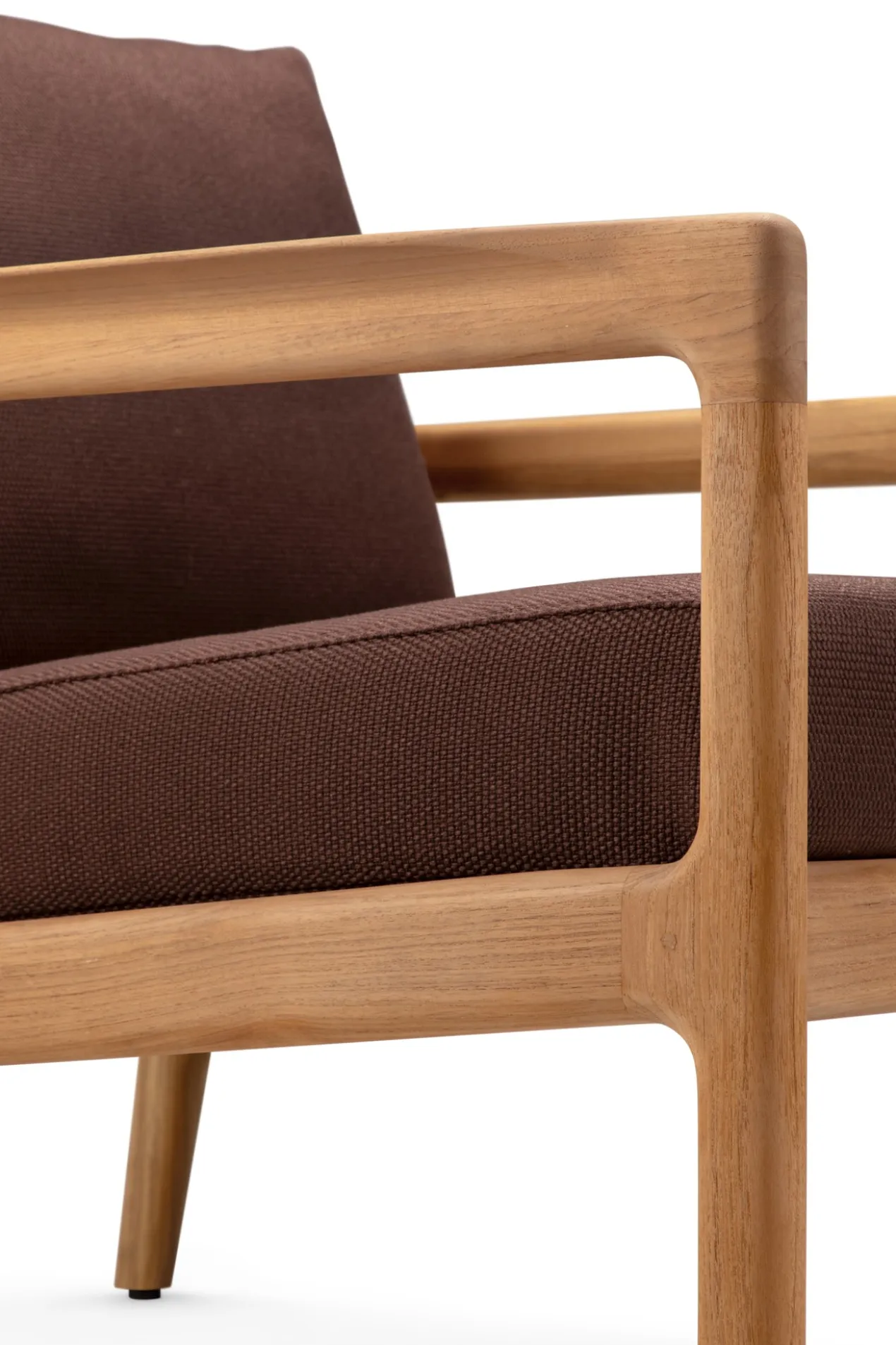 Teak Jack lounge chair - outdoor - burgundy