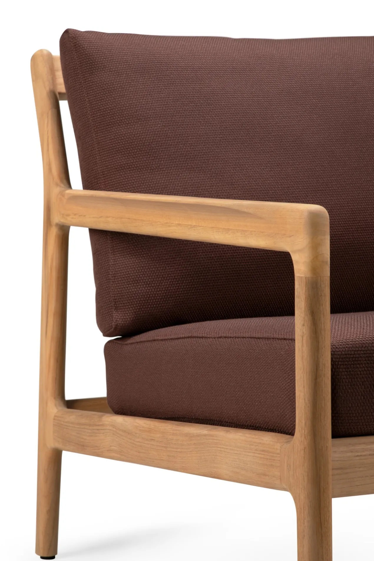 Teak Jack lounge chair - outdoor - burgundy