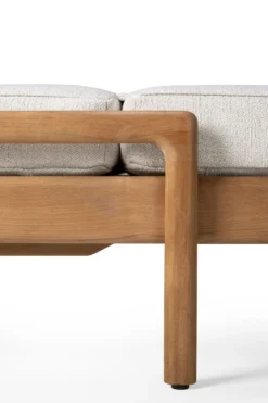 Teak Jack lounge chair - outdoor - dik kussen off white