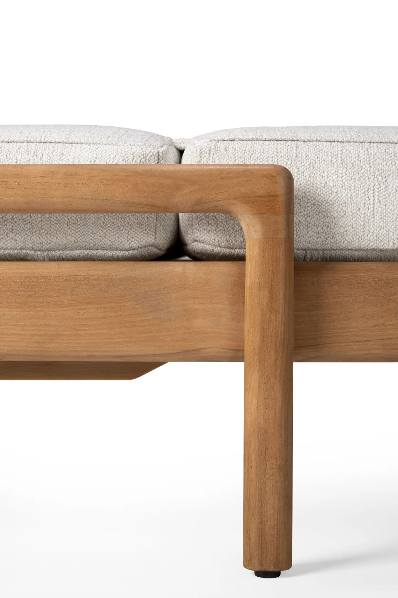 Teak Jack lounge chair - outdoor - dik kussen off white