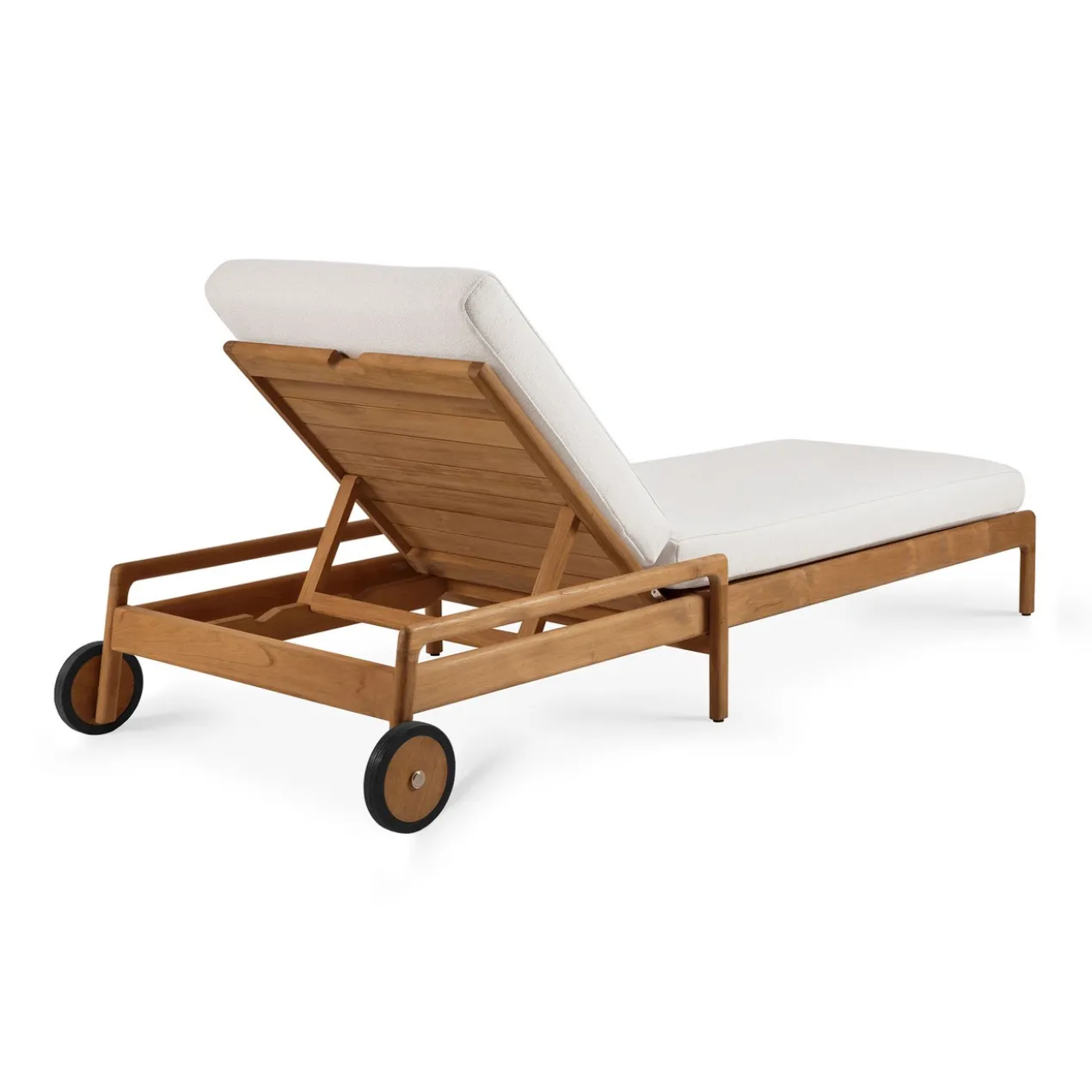 Teak Jack lounge chair - outdoor - dik kussen off white