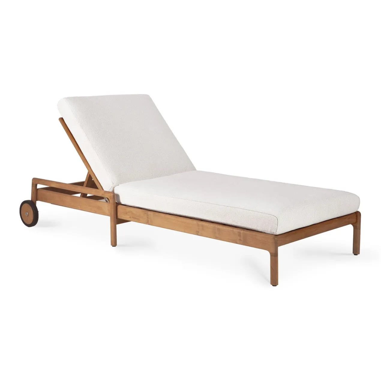 Teak Jack lounge chair - outdoor - dik kussen off white