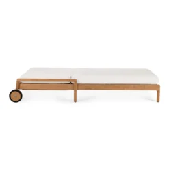 Teak Jack lounge chair - outdoor - dik kussen off white
