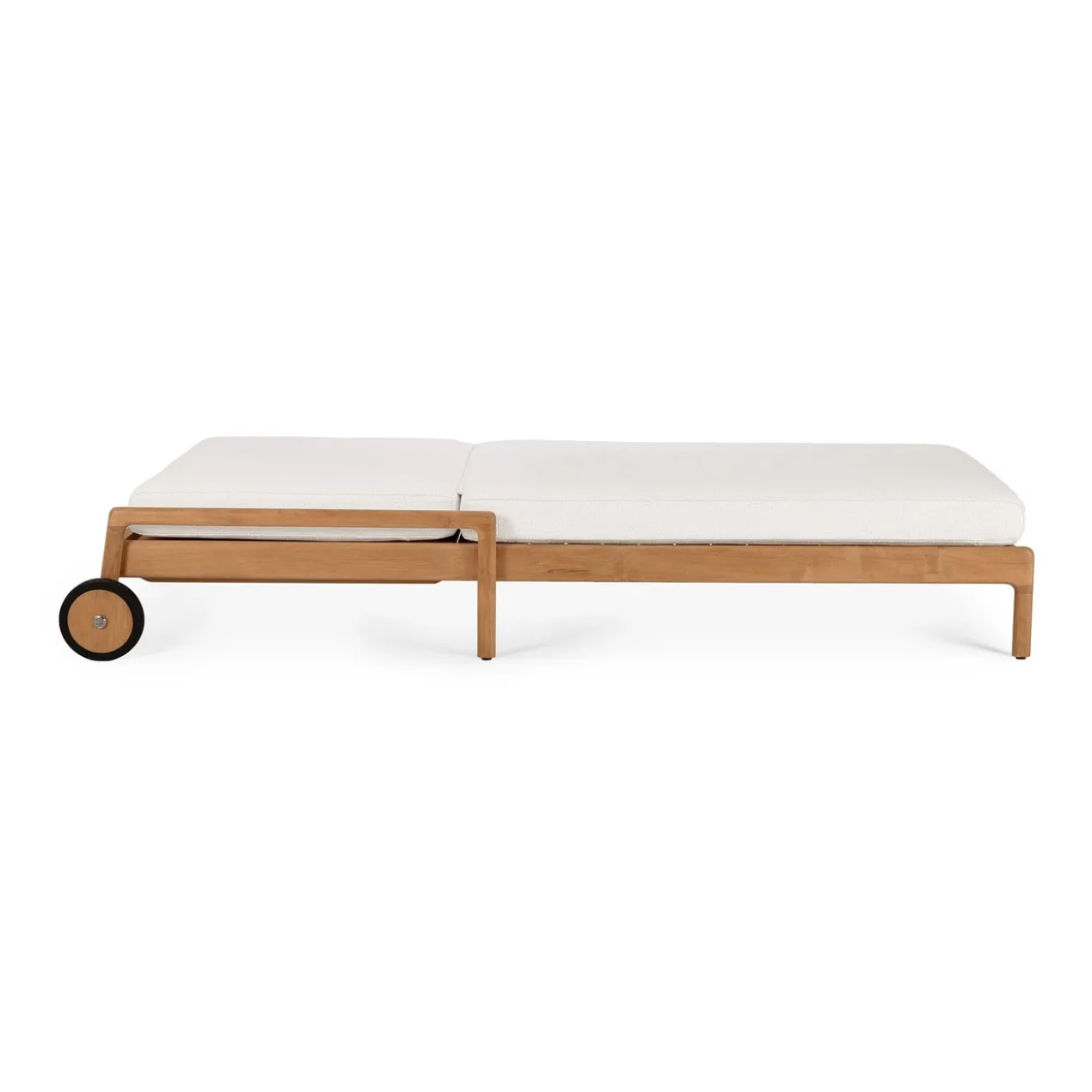 Teak Jack lounge chair - outdoor - dik kussen off white