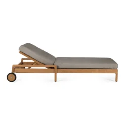 Teak Jack lounge chair - outdoor - dik kussen mocha