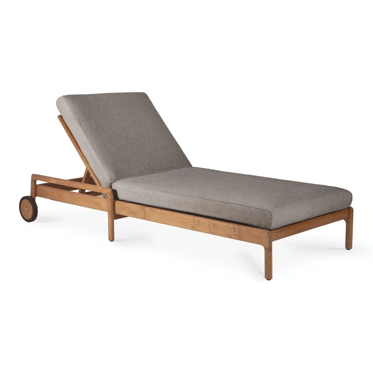 Teak Jack lounge chair - outdoor - dik kussen mocha