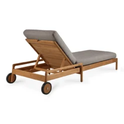 Teak Jack lounge chair - outdoor - dik kussen mocha