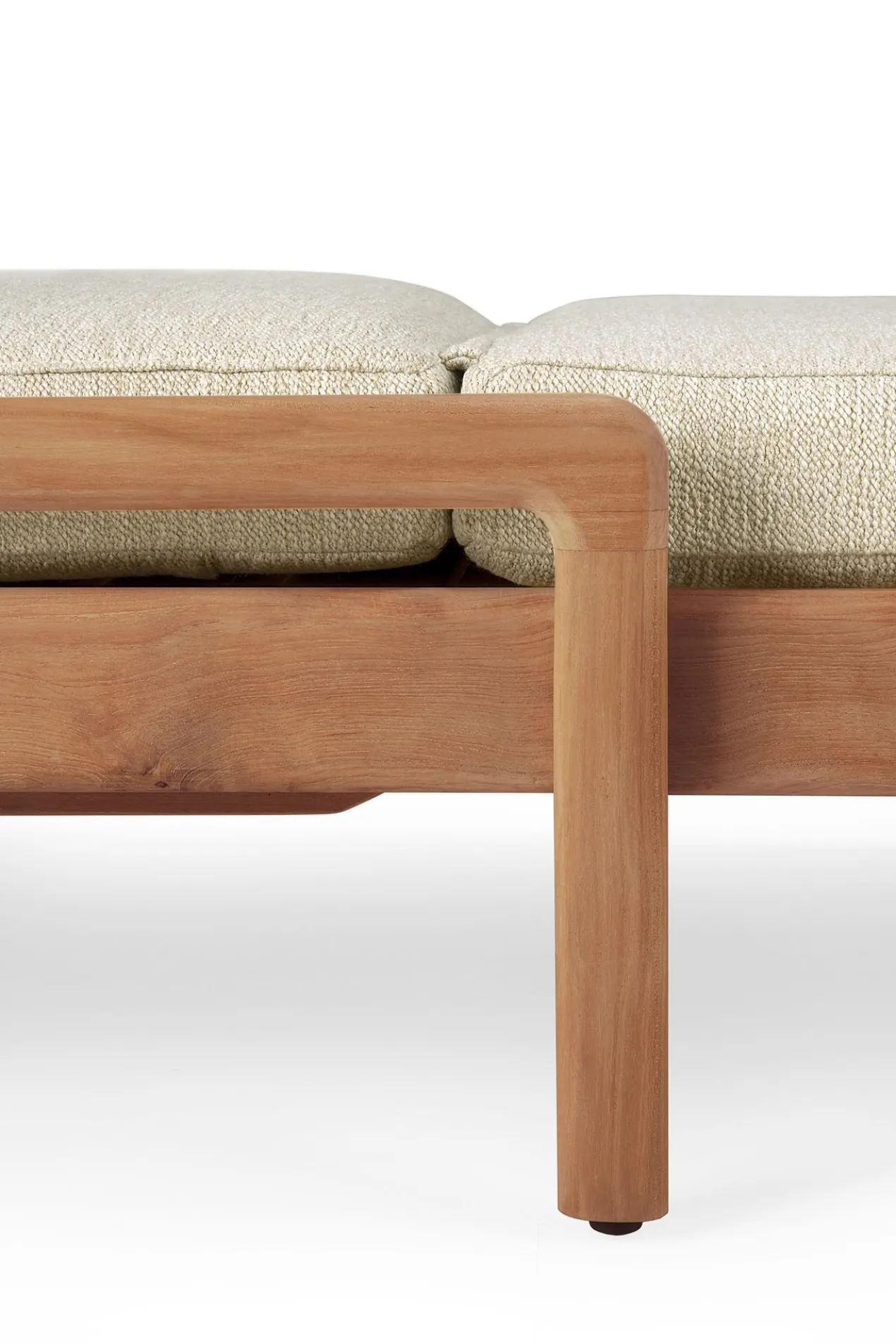 Teak Jack lounge chair - outdoor - dik kussen naturel