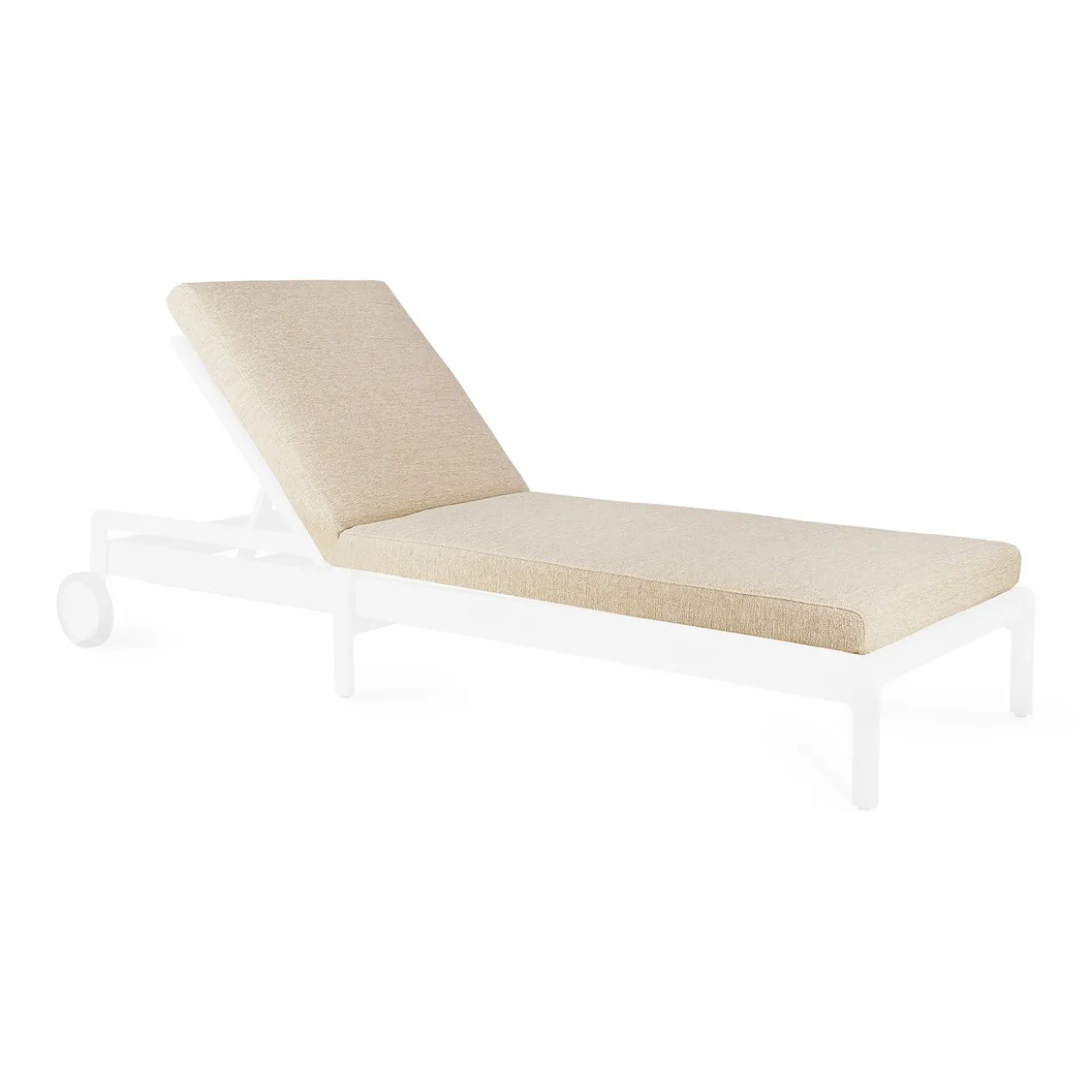 Teak Jack lounge chair - outdoor - dik kussen naturel