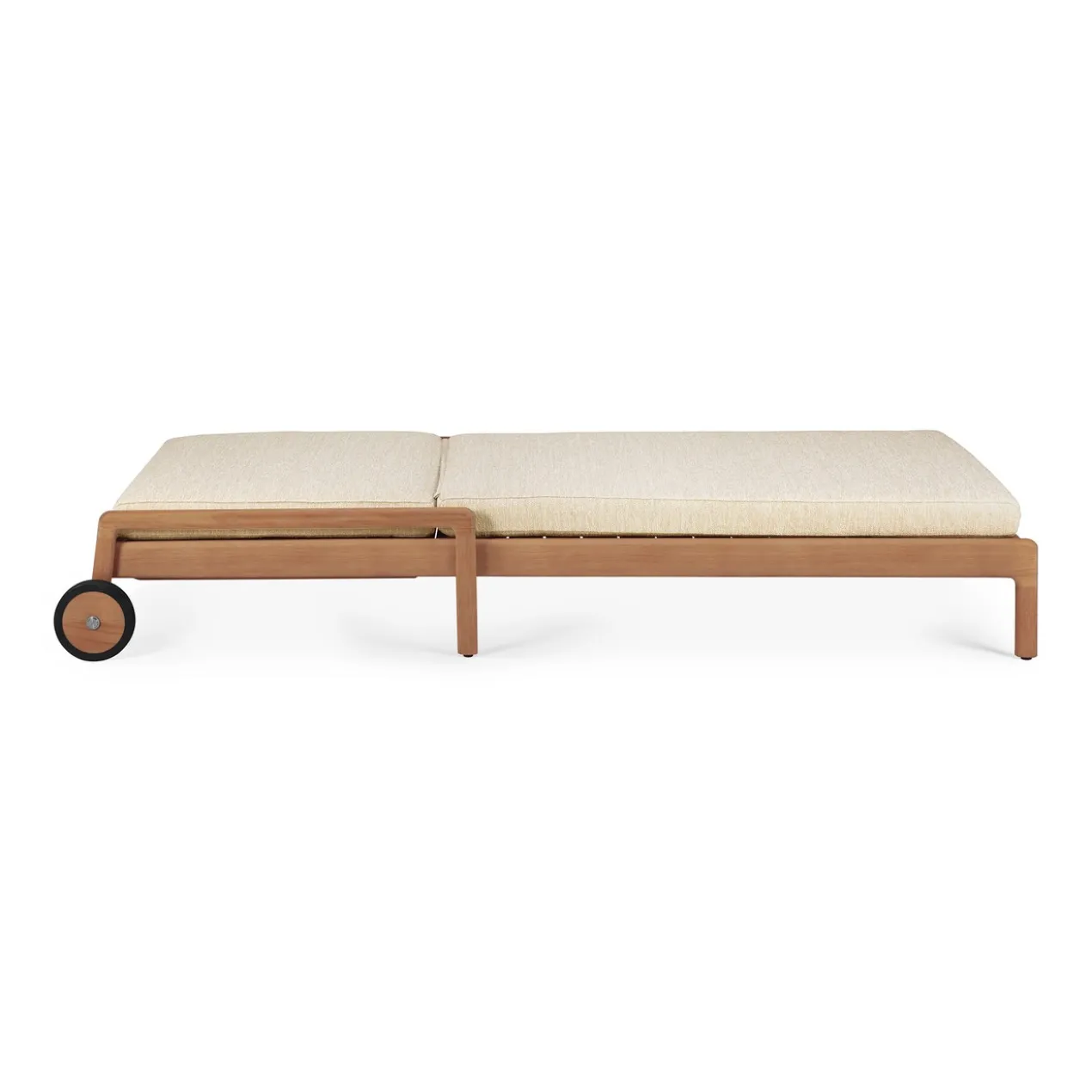 Teak Jack lounge chair - outdoor - dik kussen naturel