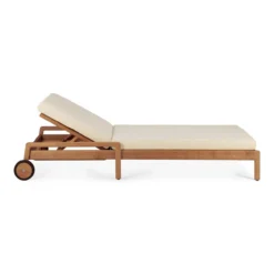 Teak Jack lounge chair - outdoor - dik kussen naturel