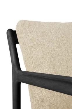 Teak Jack sofa 180cm - outdoor - zwart - naturel