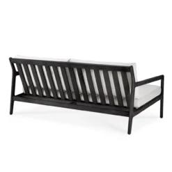 Teak Jack sofa 180cm - outdoor- zwart - off white