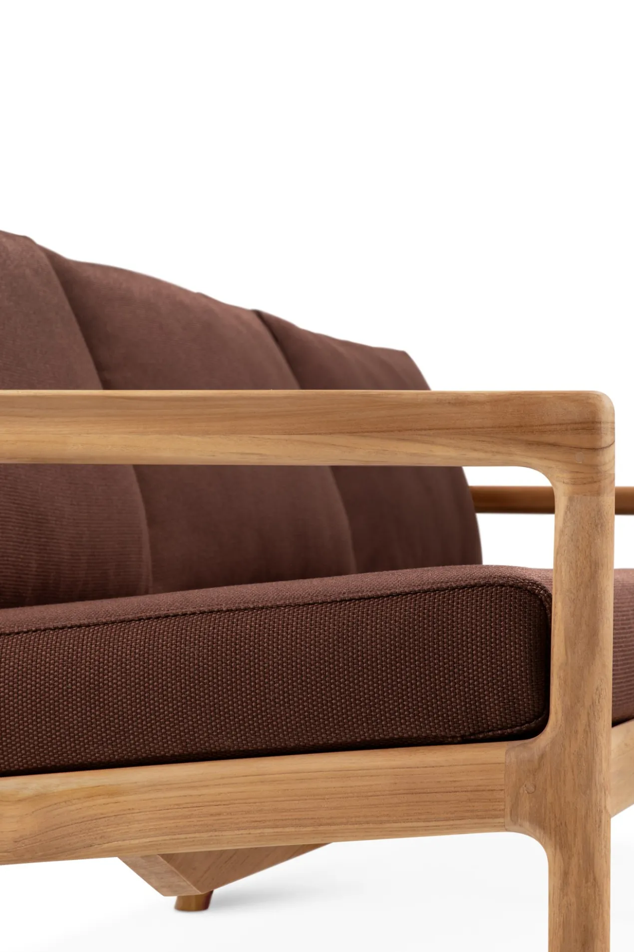 Teak Jack sofa 265 - outdoor - burgundy