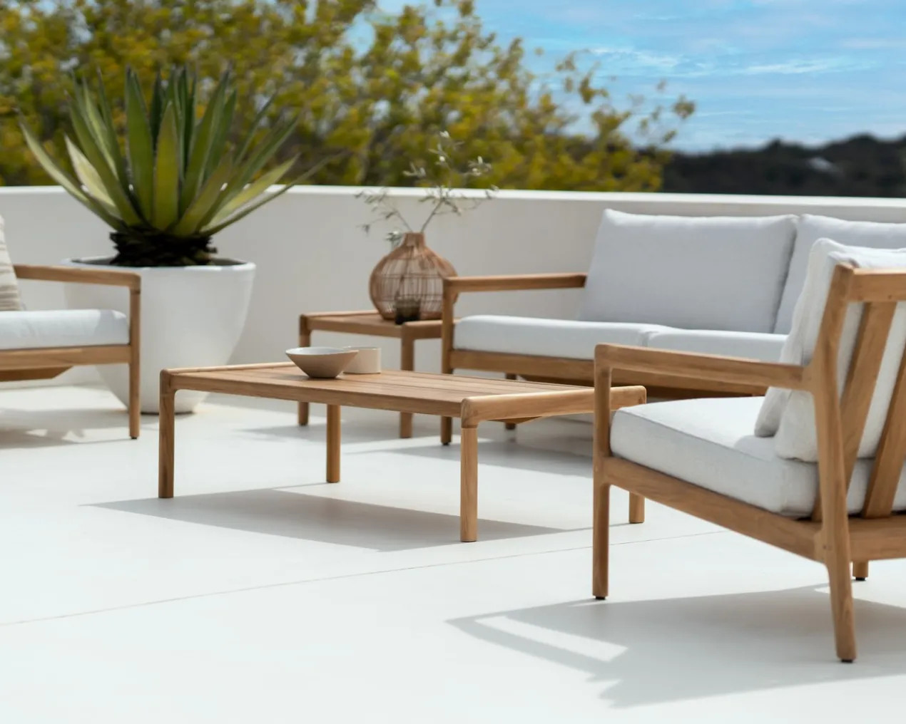 Teak Jack sofa 265 - outdoor - naturel