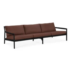 Teak Jack sofa 265 - outdoor - zwart - burgundy