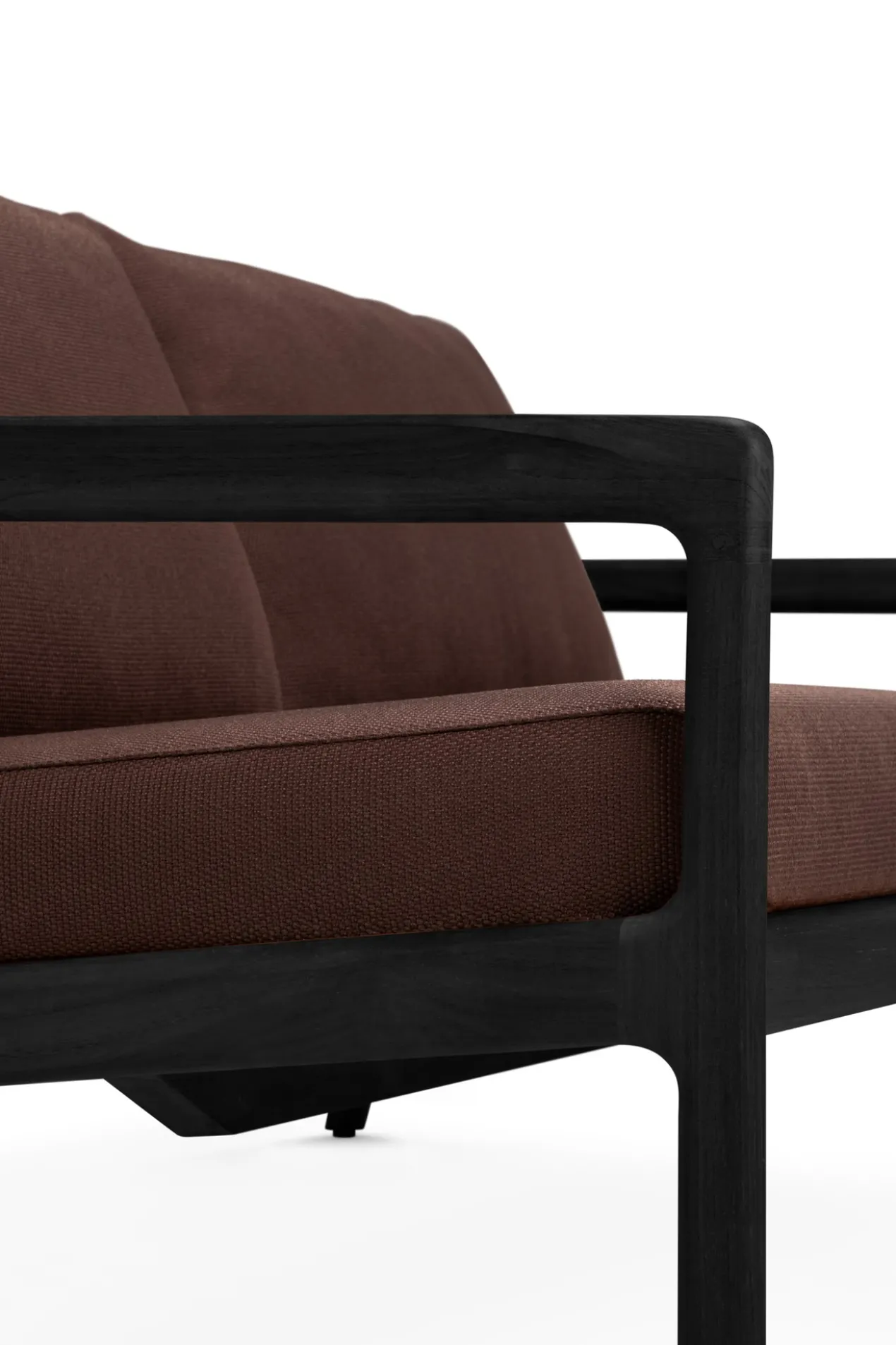 Teak Jack sofa 180 - outdoor - zwart - burgundy