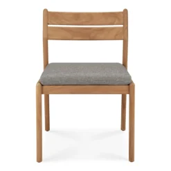 Teak Jack stoel zonder armleuning - outdoor - met mocha kussen