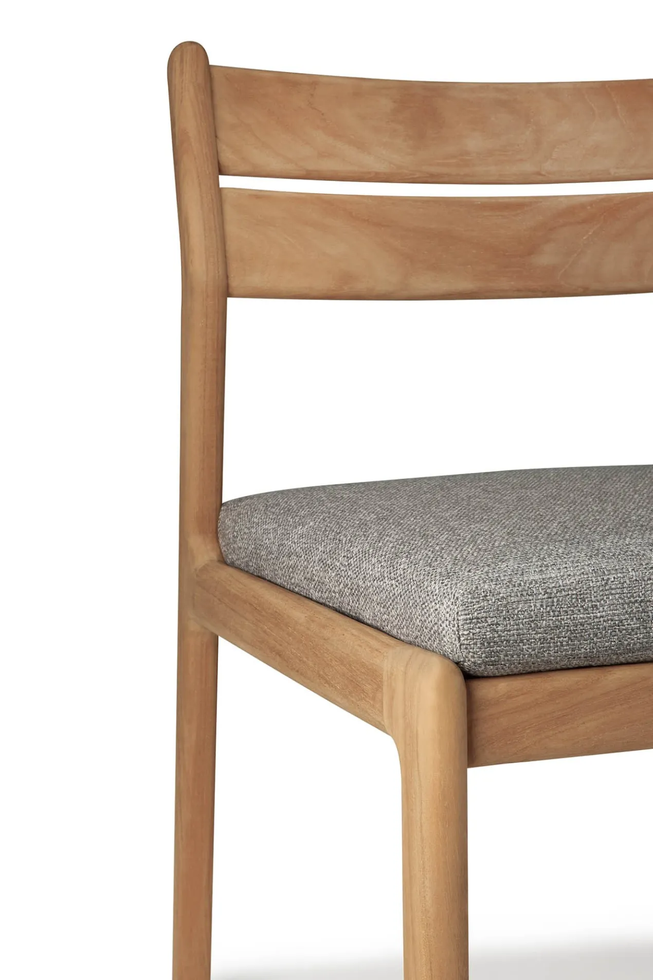 Teak Jack stoel zonder armleuning - outdoor - met mocha kussen