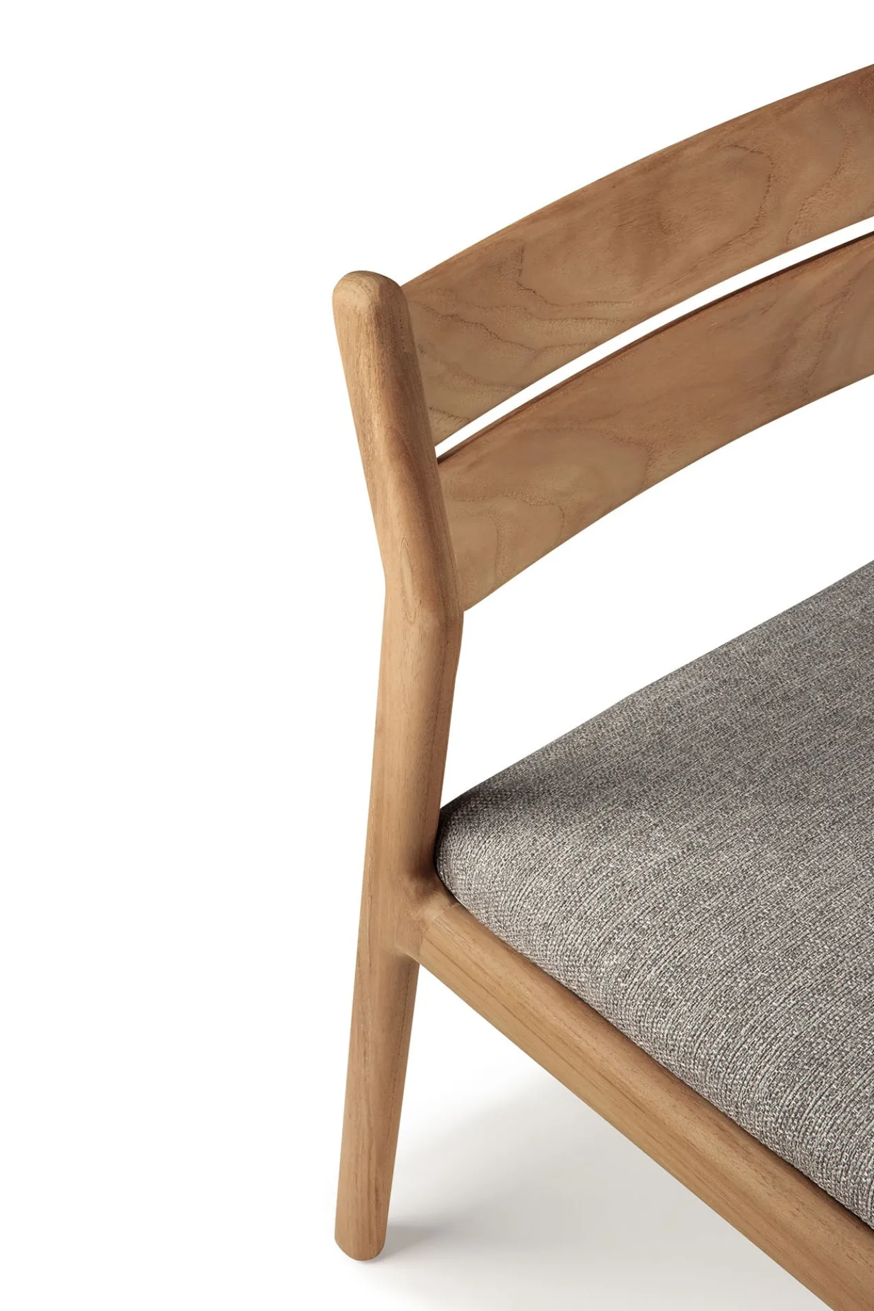 Teak Jack stoel zonder armleuning - outdoor - met mocha kussen