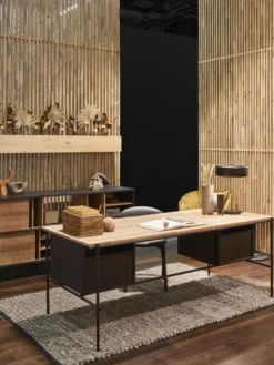 Teak Oscar bureau met laden