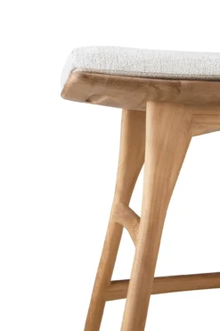 Teak Osso tuinkruk 45 - met off white kussen