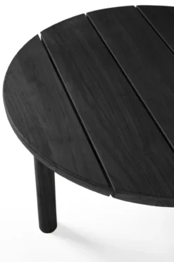 Teak Quatro koffietafel - 68cm - zwart