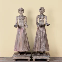 Temple Guardians - Handgesneden Tempelwachters