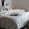Theedoek Olivia cobalt sand set van 2