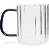 Theeglas Meghan 400 ml transparent/cobalt