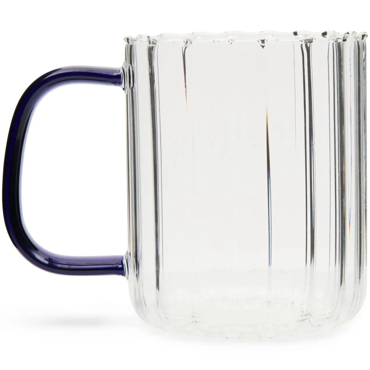 Theeglas Meghan 400 ml transparent/cobalt