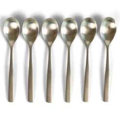 Theelepels Noma champagne - set van 6