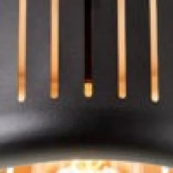THIJS PLAFONDLAMP Ø27CM ZWART/GOUD