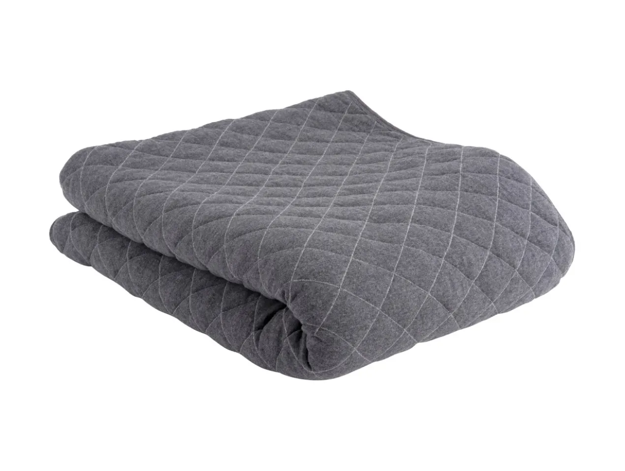 Throw Diamonds quilted cotton dark grey